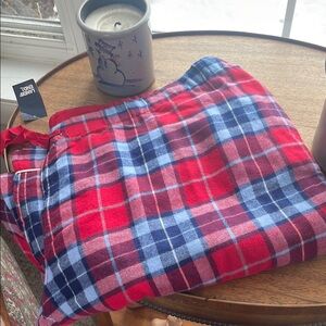 Red and Blue Plaid Pajama Pants